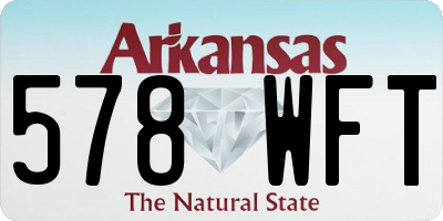 AR license plate 578WFT