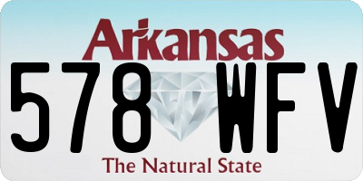 AR license plate 578WFV