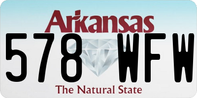 AR license plate 578WFW