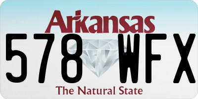 AR license plate 578WFX