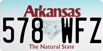 AR license plate 578WFZ