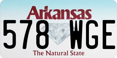 AR license plate 578WGE