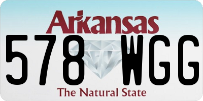 AR license plate 578WGG