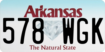 AR license plate 578WGK