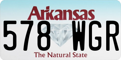 AR license plate 578WGR
