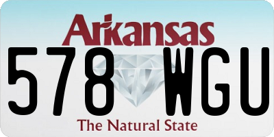 AR license plate 578WGU