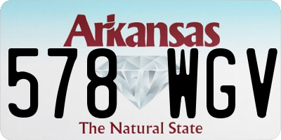 AR license plate 578WGV