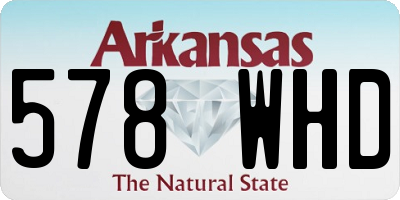 AR license plate 578WHD