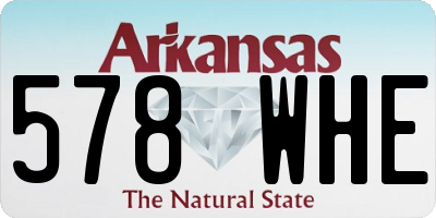 AR license plate 578WHE