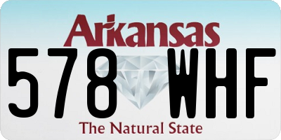 AR license plate 578WHF