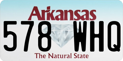 AR license plate 578WHQ