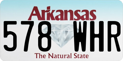 AR license plate 578WHR
