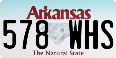 AR license plate 578WHS