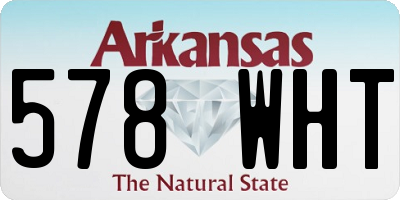 AR license plate 578WHT