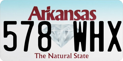 AR license plate 578WHX