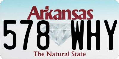 AR license plate 578WHY