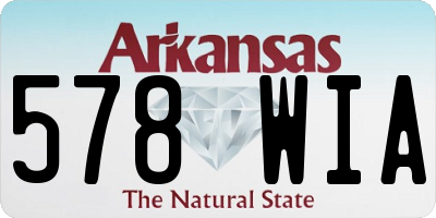 AR license plate 578WIA