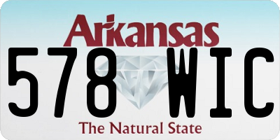AR license plate 578WIC