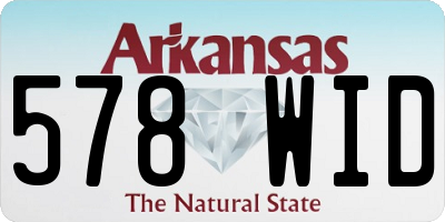 AR license plate 578WID