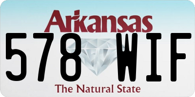 AR license plate 578WIF