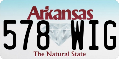 AR license plate 578WIG