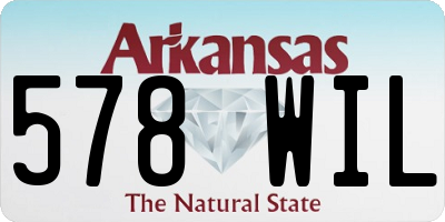 AR license plate 578WIL