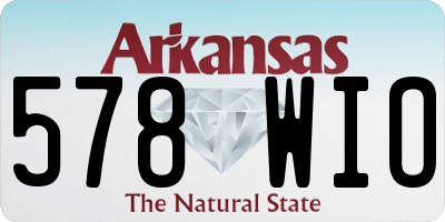 AR license plate 578WIO