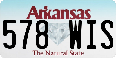 AR license plate 578WIS