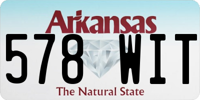 AR license plate 578WIT
