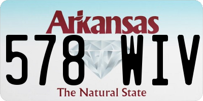 AR license plate 578WIV
