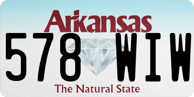 AR license plate 578WIW