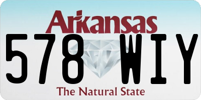 AR license plate 578WIY