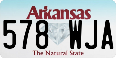 AR license plate 578WJA