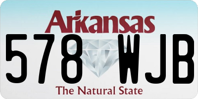 AR license plate 578WJB