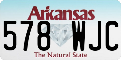 AR license plate 578WJC