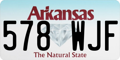 AR license plate 578WJF