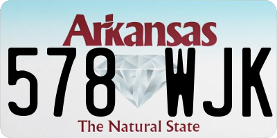 AR license plate 578WJK