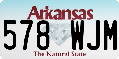 AR license plate 578WJM