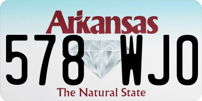AR license plate 578WJO