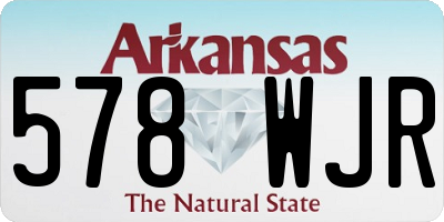 AR license plate 578WJR