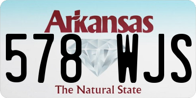 AR license plate 578WJS