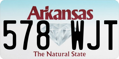 AR license plate 578WJT