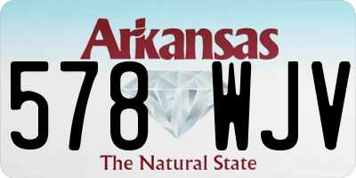 AR license plate 578WJV