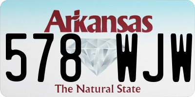AR license plate 578WJW