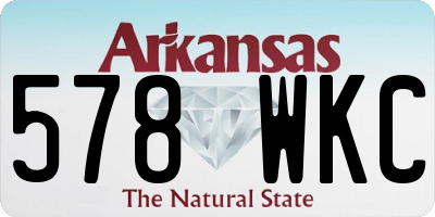AR license plate 578WKC