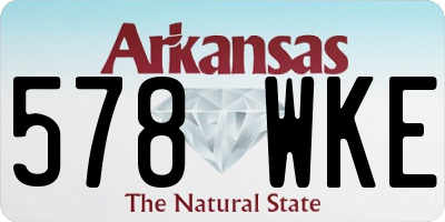 AR license plate 578WKE