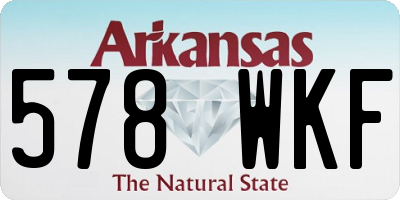 AR license plate 578WKF