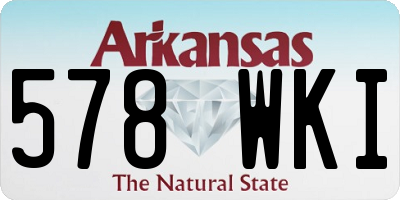 AR license plate 578WKI