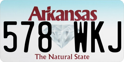AR license plate 578WKJ