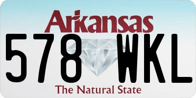 AR license plate 578WKL